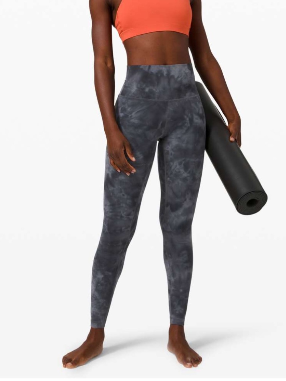 Lululemon Align Pant 28" *Diamond Dye Pitch Grey Graphite Grey leggings Size 2